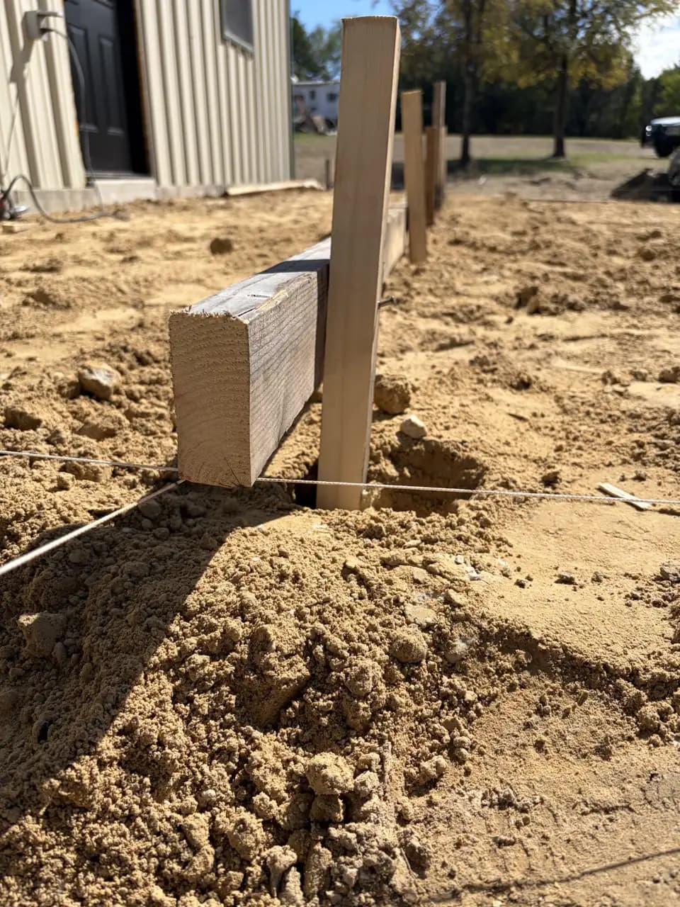 Concrete formwork in progress by Rugged American Exteriors